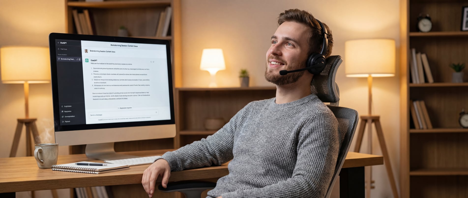 SEO-expert brainstormt met AI via spraak